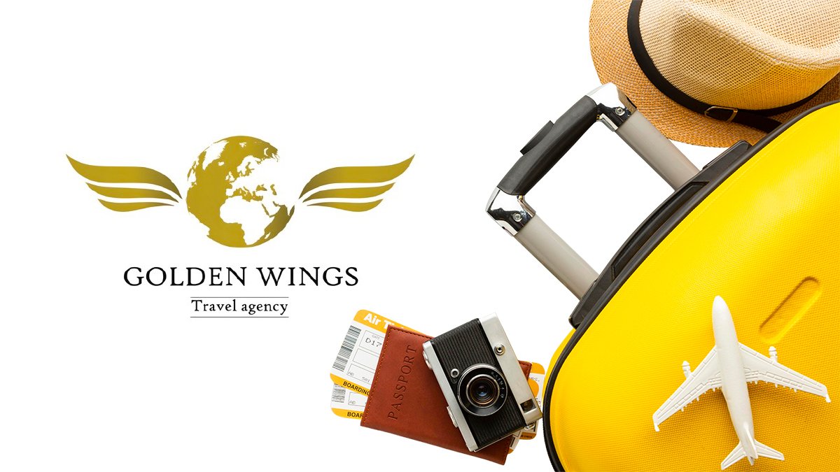 GOLDEN WINGS TRAVEL AGENCY logo